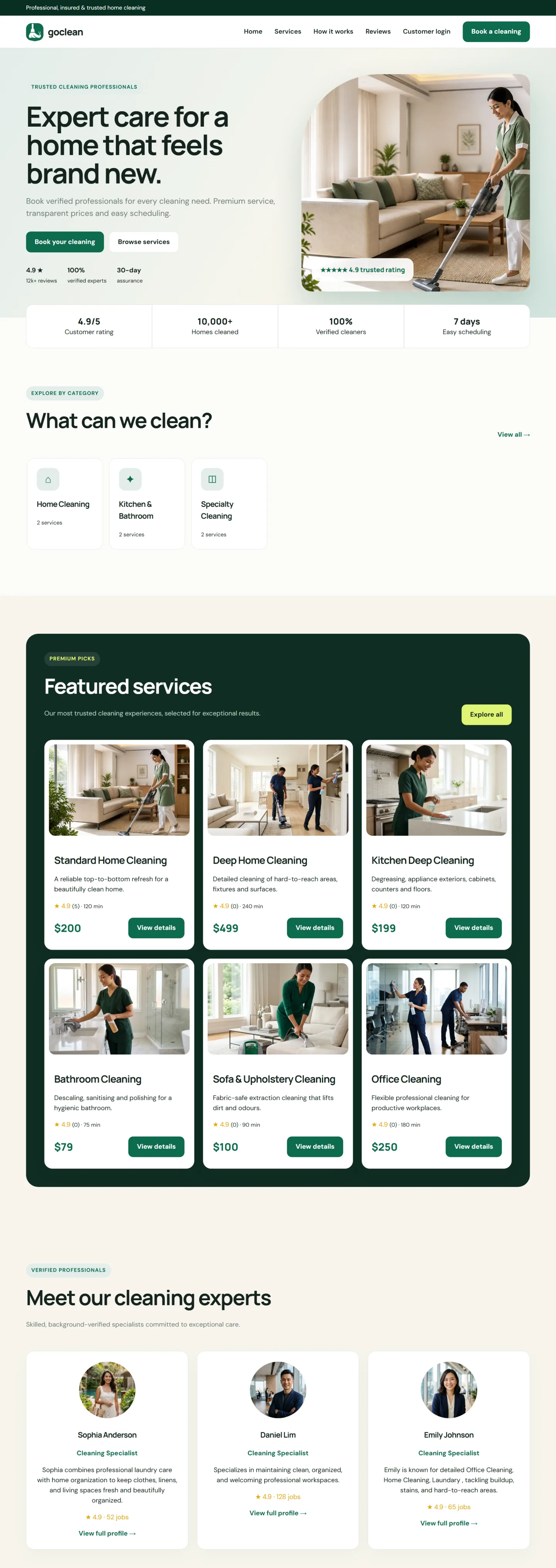 Conversion-focused business website supporting AI search visibility