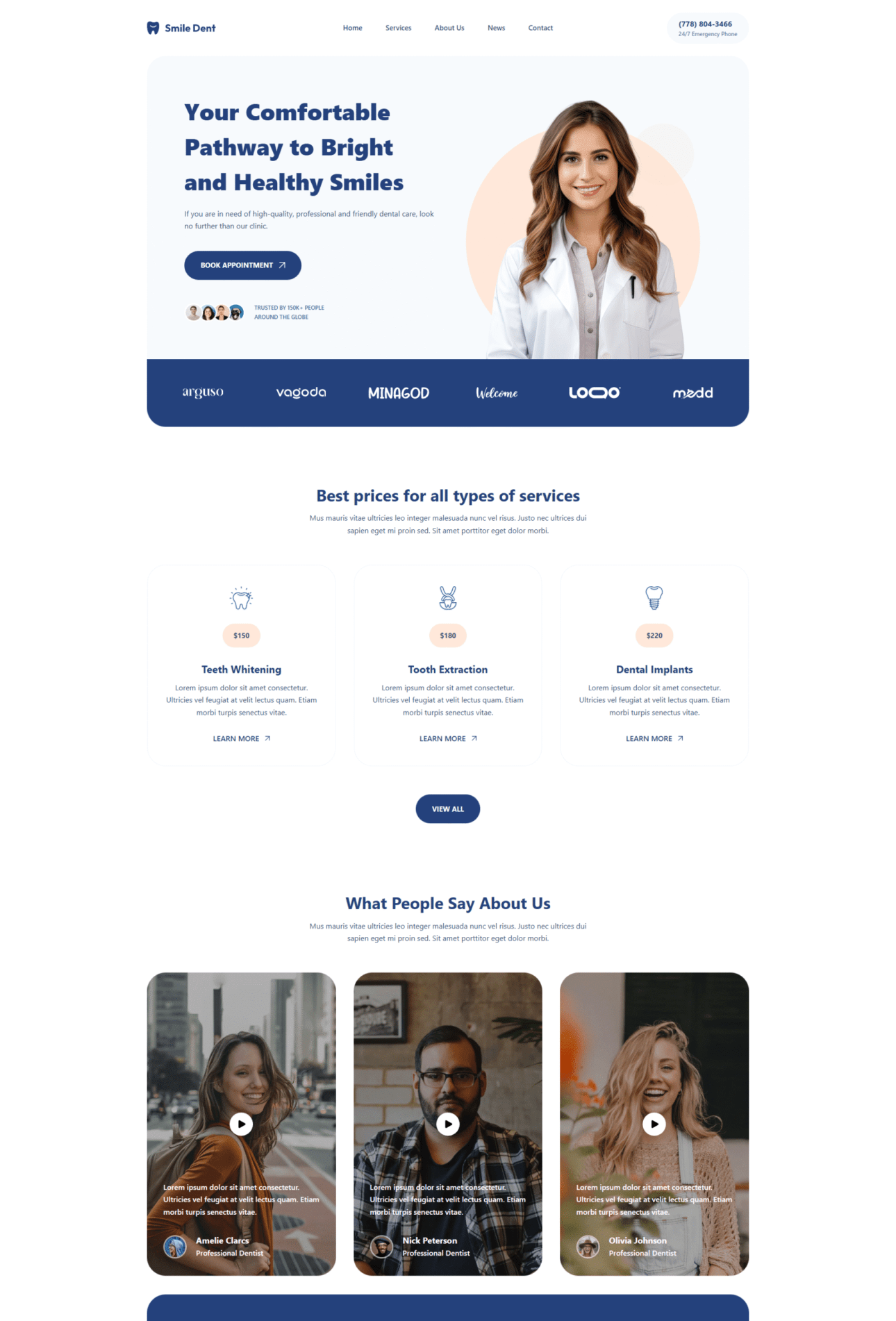 Smile Dent interface